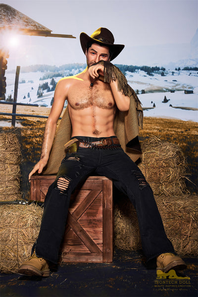 Irontechdoll Allen 5ft58 / 170cm #M6 Full Silicone Realistic Cowboy Male Sex Doll