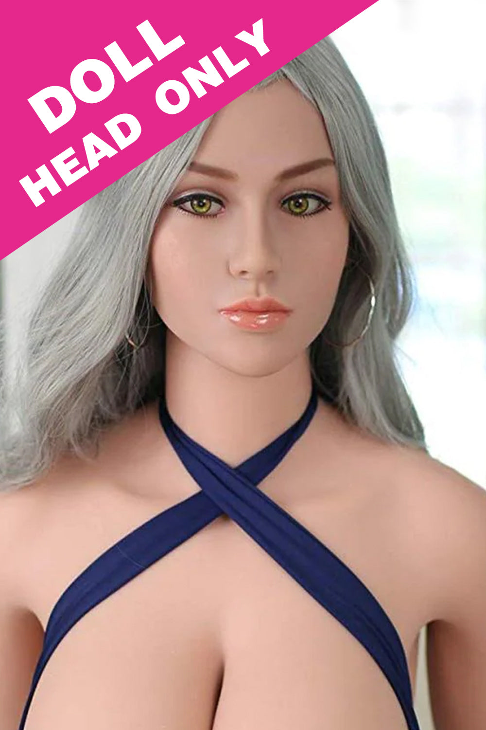 US Stock - #017-N TPE Realistic Beautiful Sex Doll (Head Only)