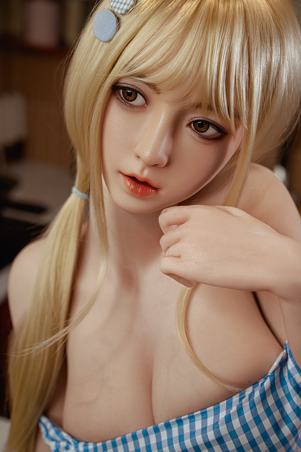 Dulcie 5.18ft /158cm #600 Full Silicone Real Life Big Boobs Sweet Blon   SexDollPartner