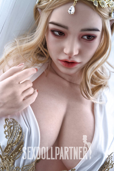 RIDMII Unique Design  Miranda #462 Soft Silicone Head TPE Body Blowjob Fat Blonde Sex Doll Exclusive