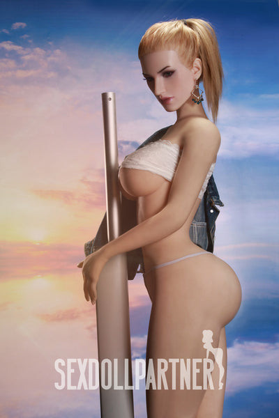 RIDMII Dora Unique Design Silicone Head TPE Body Full Size Blonde Realistic MILF Sex Doll