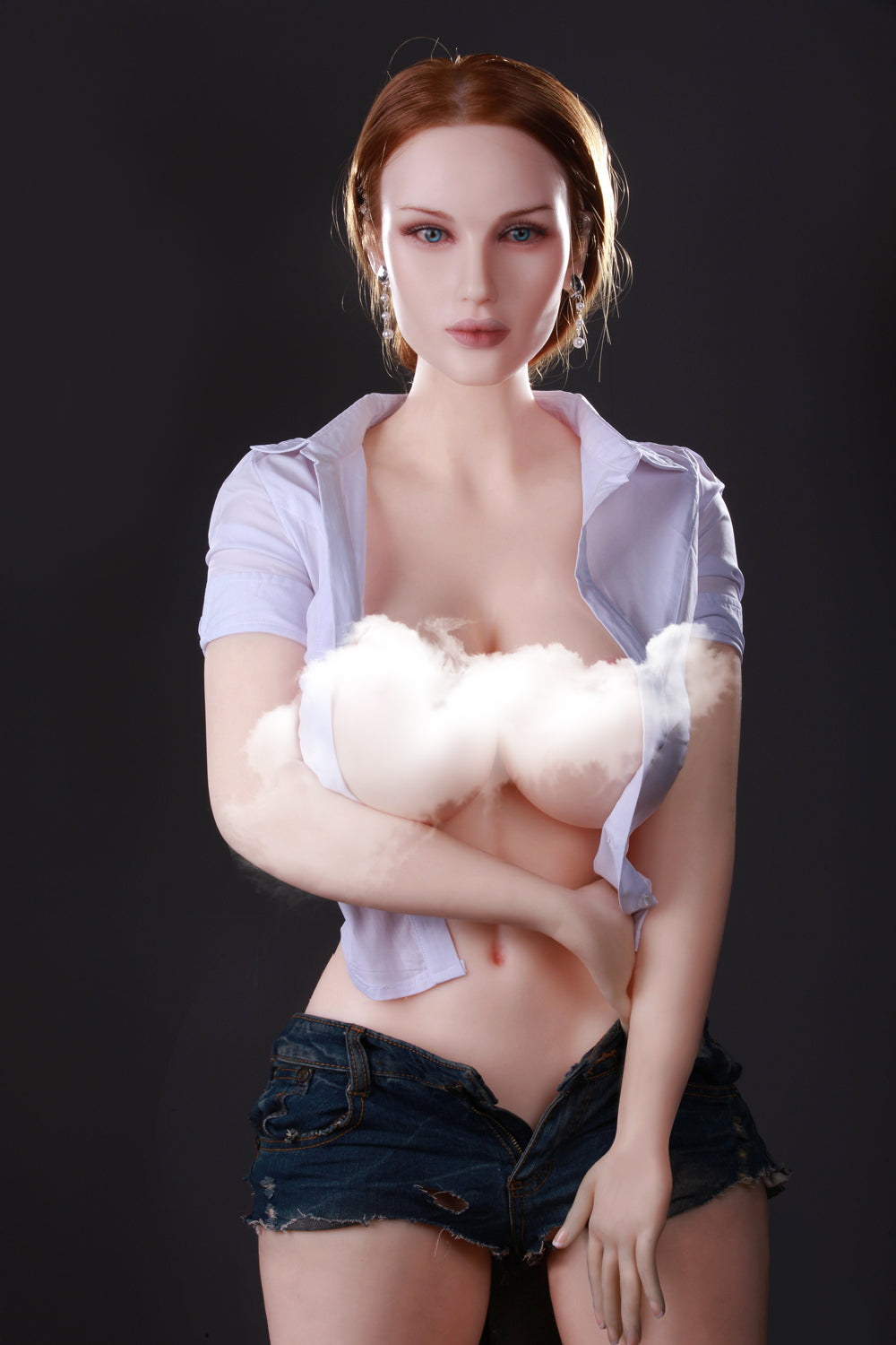 RIDMII Thea Unique Design Silicone Head Big Breast Full Size Realistic Adult Sex Doll