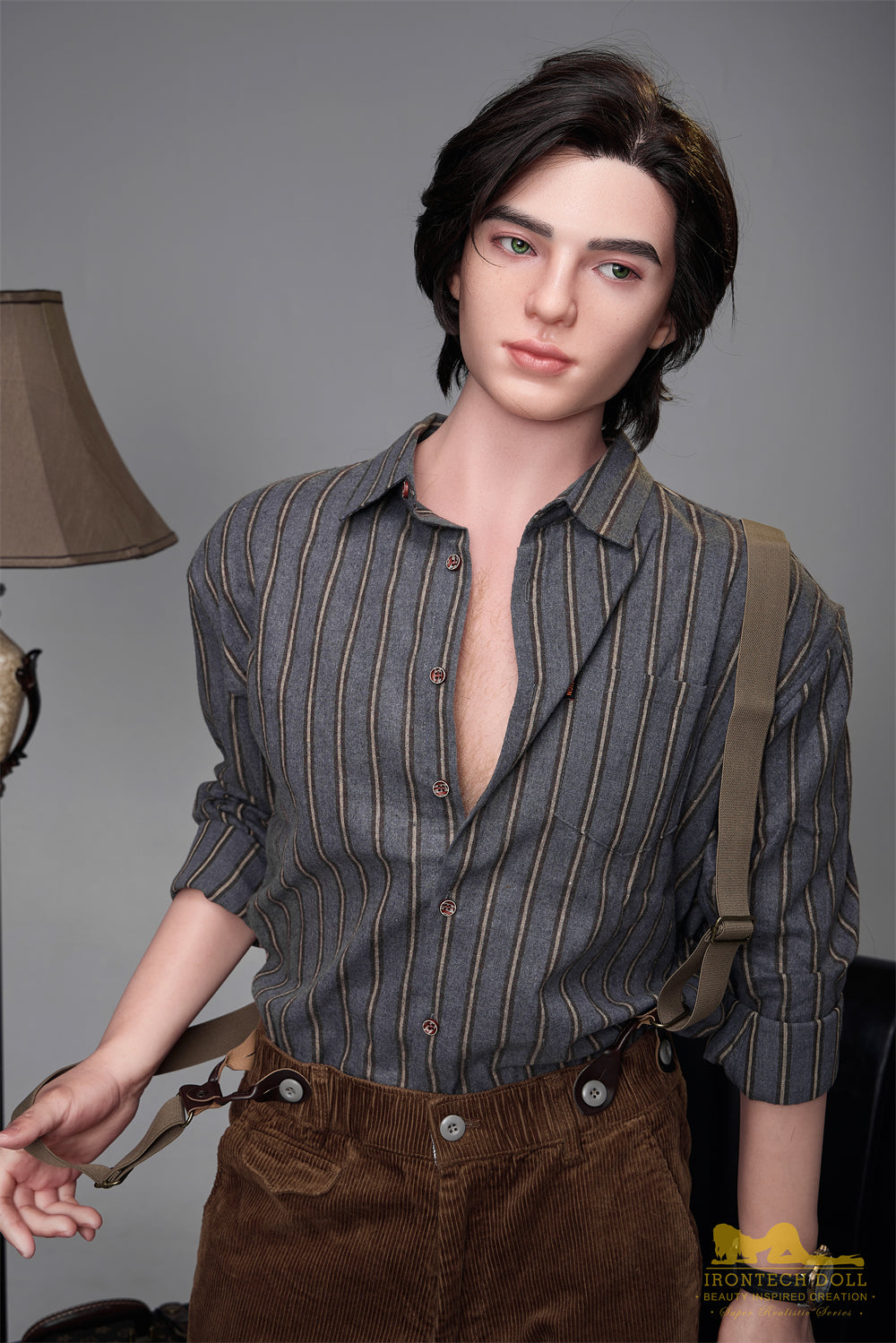Irontechdoll Lucas 5ft58 / 170cm M9 Head Full Silicone Realistic Young Man Sex Doll