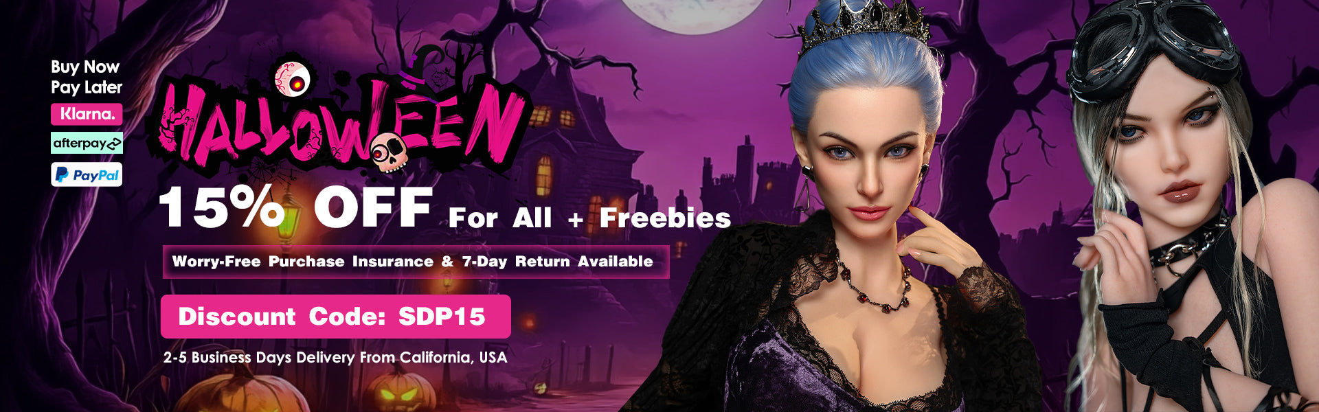 Halloween Sale Banner At sexdollpartner.com