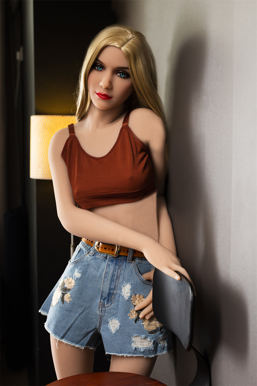 US Stock - 6YE 5ft45 / 166cm #16 Head TPE Full Size Sexy Blonde Sex Do   SexDollPartner