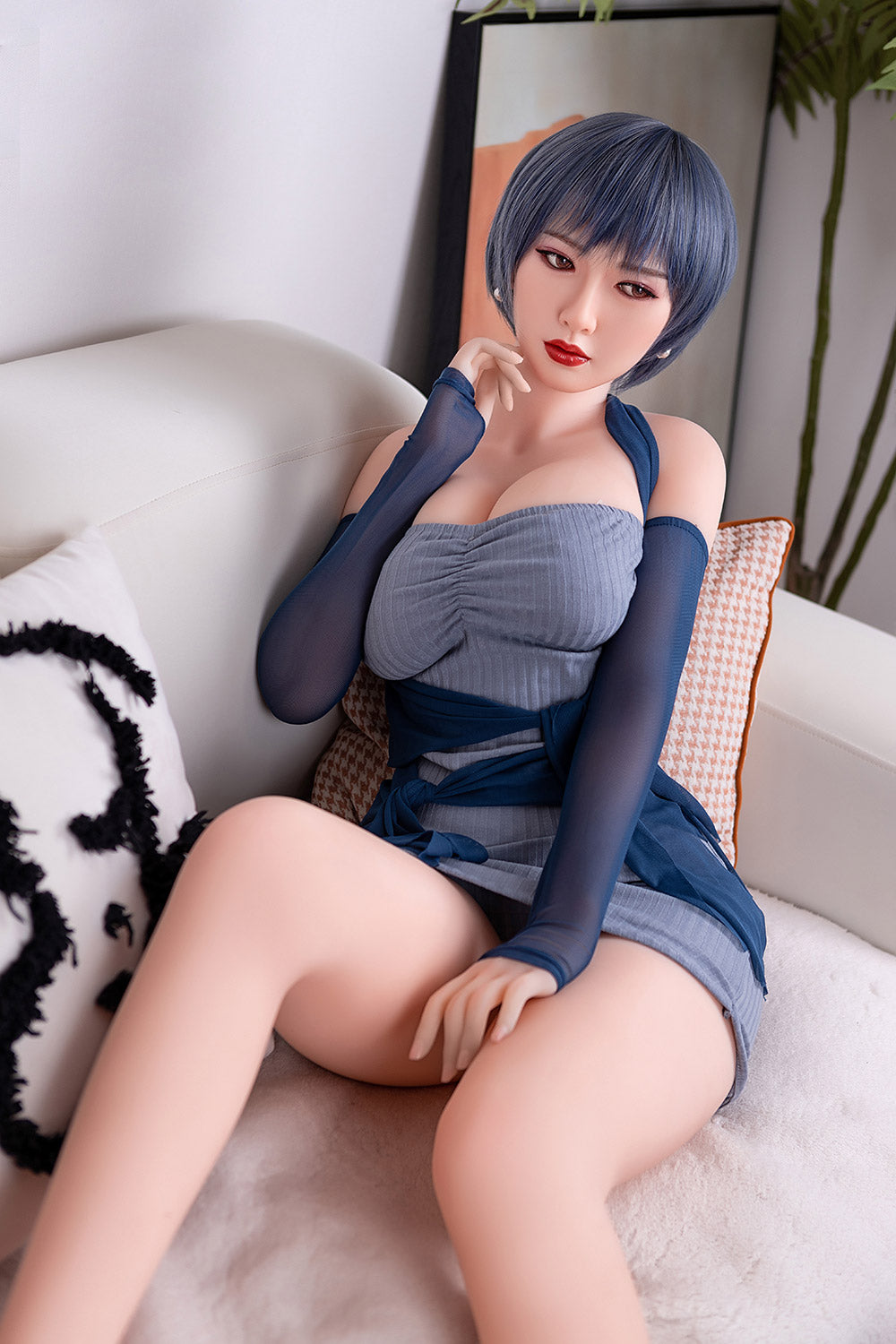 Amelia 5ft25 / 160cm #54 Head TPE Real-Life Short Hair Big Breast Full –  SexDollPartner