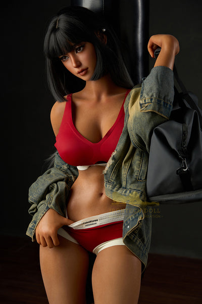 Real Lady Jett 5ft31/ 161cm #S14 Head Full Silicone Dark Tanned Athletic Realistic Adult Sex Love Doll