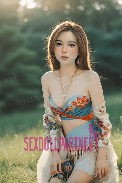 US Stock - Leah Plus 4ft92/ 150cm S012 Silicone Head TPE Body Medium Tits Lovely Lightweight Sex Doll