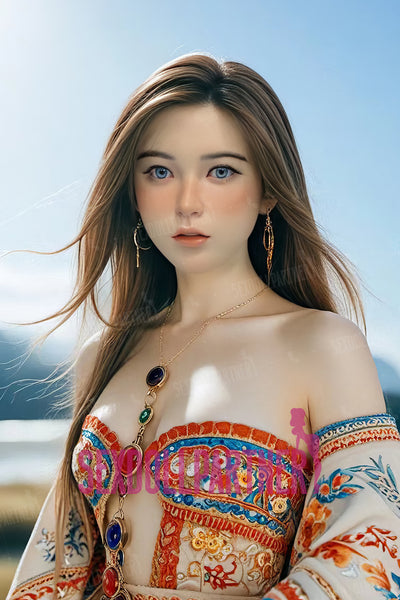 US Stock - Leah Plus 4ft92/ 150cm S012 Silicone Head TPE Body Medium Tits Lovely Lightweight Sex Doll