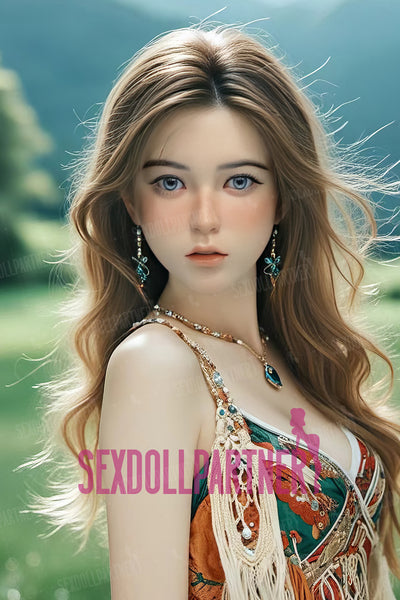 US Stock - Leah Plus 4ft92/ 150cm S012 Silicone Head TPE Body Medium Tits Lovely Lightweight Sex Doll