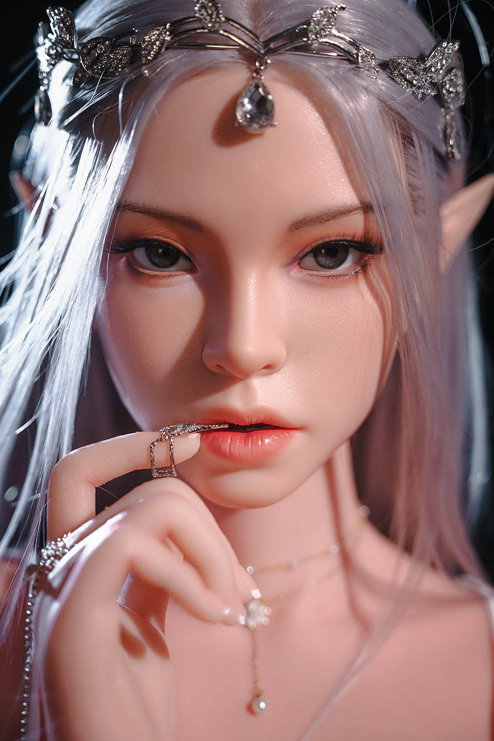 US Stock - Topfire Elliana 5ft35/ 165cm T01 Blowjob Head Silicone Realistic Full Body ELF Sex Doll