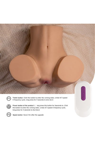 US Stock - RIDMII TPE Vagina Stroking Torso Ass Electric Sucking Sexy Ass Doll SQ-MAS50084V