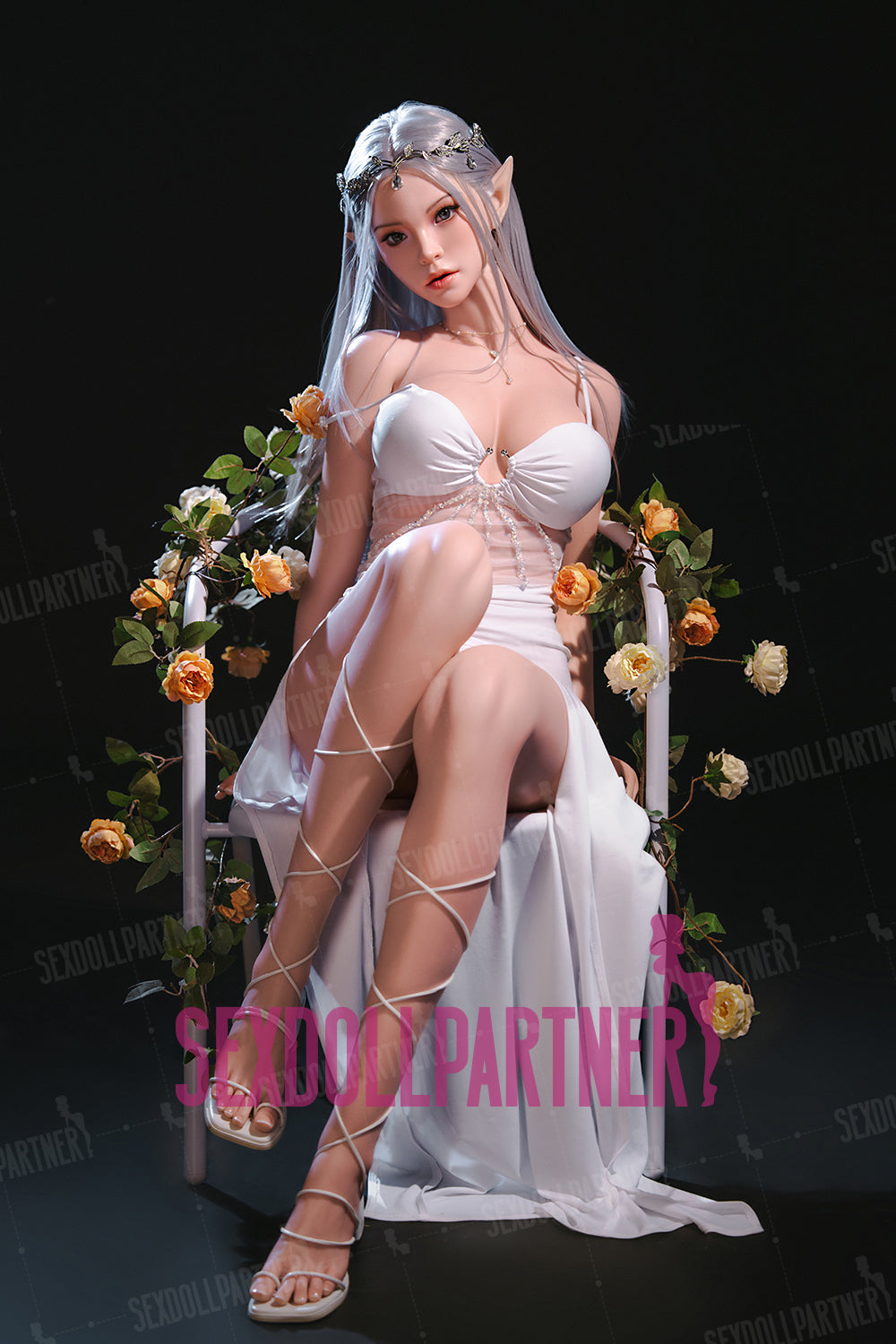 US Stock - Topfire Elliana 5ft35/ 165cm T01 Blowjob Head Silicone Realistic Full Body ELF Sex Doll