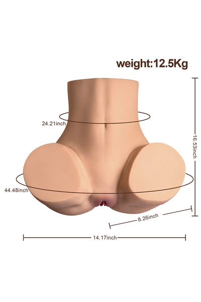 US Stock - RIDMII TPE Vagina Stroking Torso Ass Electric Sucking Sexy Ass Doll SQ-MAS50084V