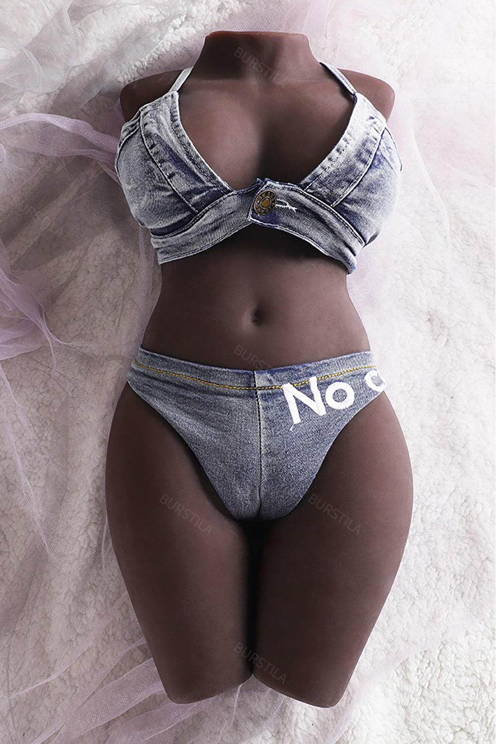 EU Stock - TPE 21 lbs/9.5kg Big Boobs Best Women Black Sex Doll Torso For Men