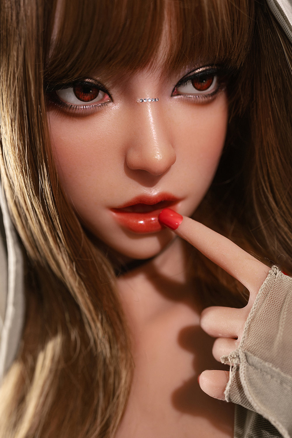 Annette 5ft25/ 160cm #M5 Silicone Head TPE Body Small Boobs Blowjob Full Size Adult Sex Doll