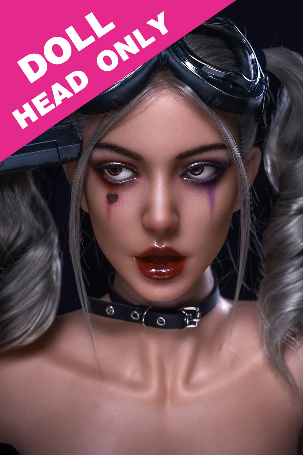 Soft Silicone #M7 Harley Head Halloween Oral Sex ROS Sex Doll Head Only