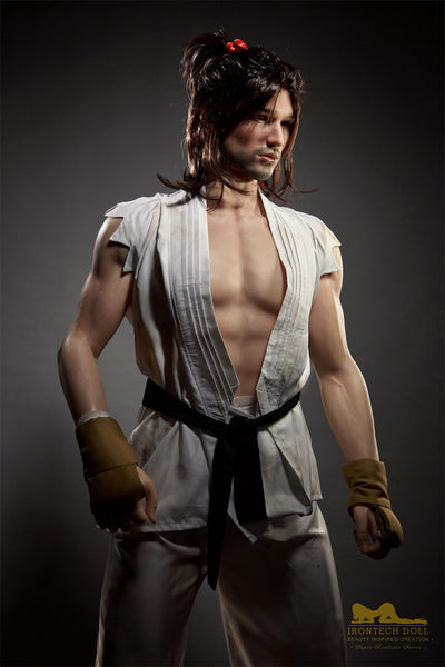 RIDMII Ircontech Kevin 176cm M1 Head Full Silicone Realistic Mature Male Love Sex Doll With Asian Costume