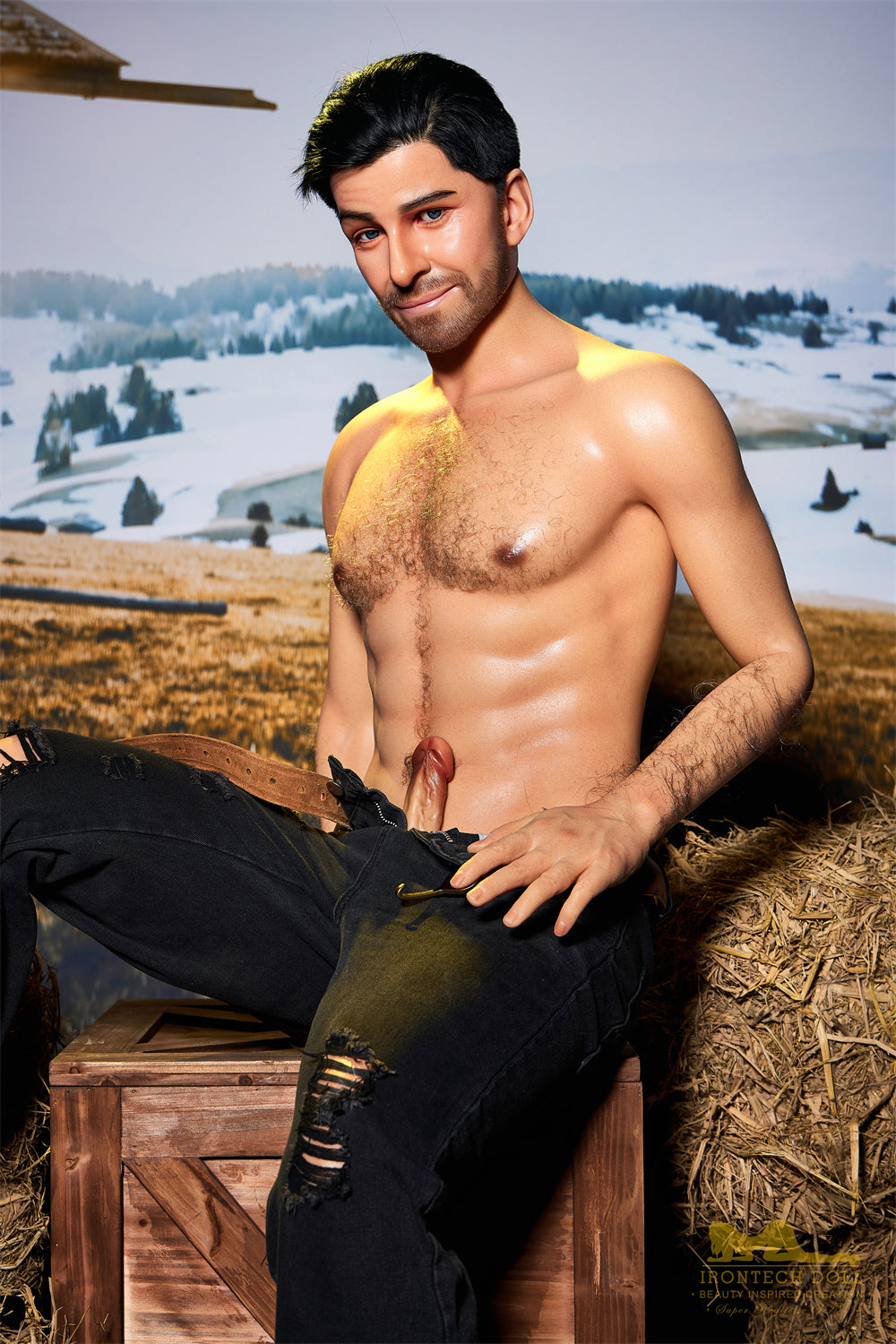RIDMII&Irontech Allen 170cm M6 Full Silicone Realistic Cowboy Male Hot Sex Doll