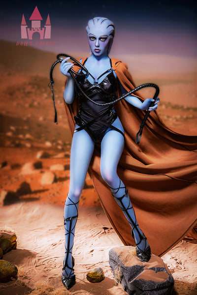 US Stock - Dolls Castle Kamila 5ft11/ 156cm #A1 Head TPE Medium Breast Alien Blue Skin Sex Doll For Halloween