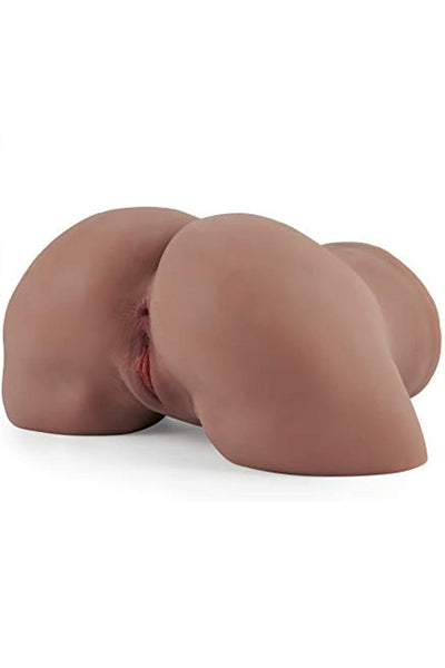 EU Stock - TPE 23.15 lbs/10.5kg Dark Tanned Big Butt Half Body Sex Doll Torso For Men