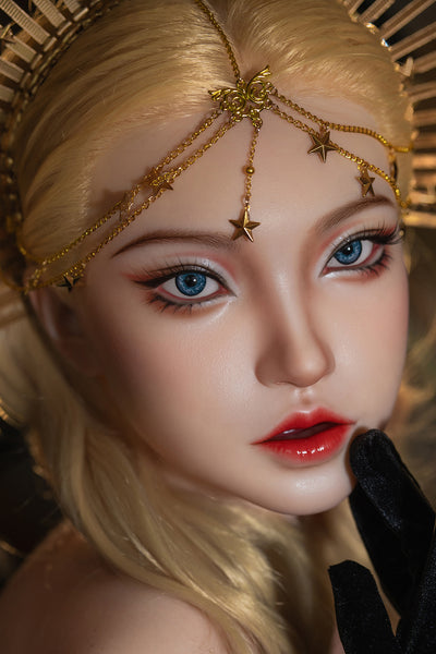 US Stock - Alani 5ft38 / 164cm M29  Soft Silicone Head + TPE Body Blonde Sexy Oral Sex Doll For Men