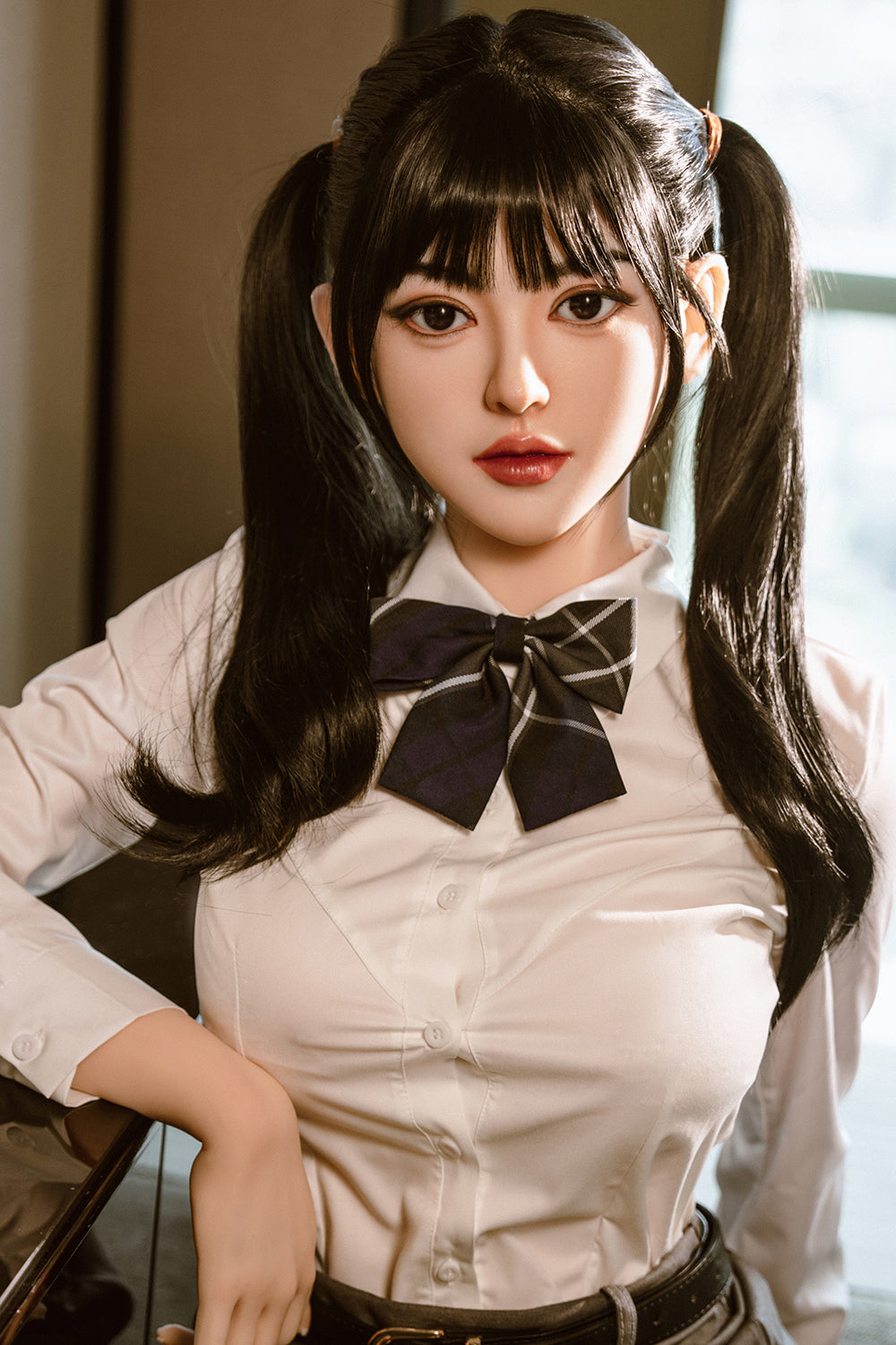 US Stock - Gwen 5ft25 / 160cm #290 Silicone Head TPE Body High-quality Realistic Japanese Sex Doll