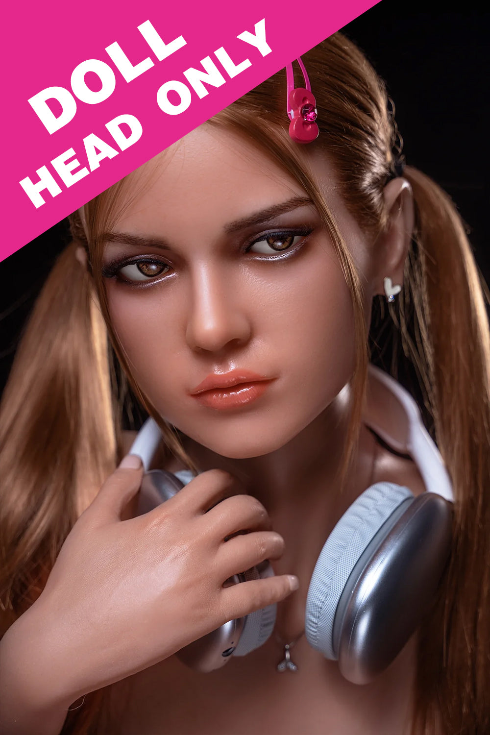 Soft Silicone #M6 Gina Oral Sex Head Real-life ROS Sex Doll Head Only