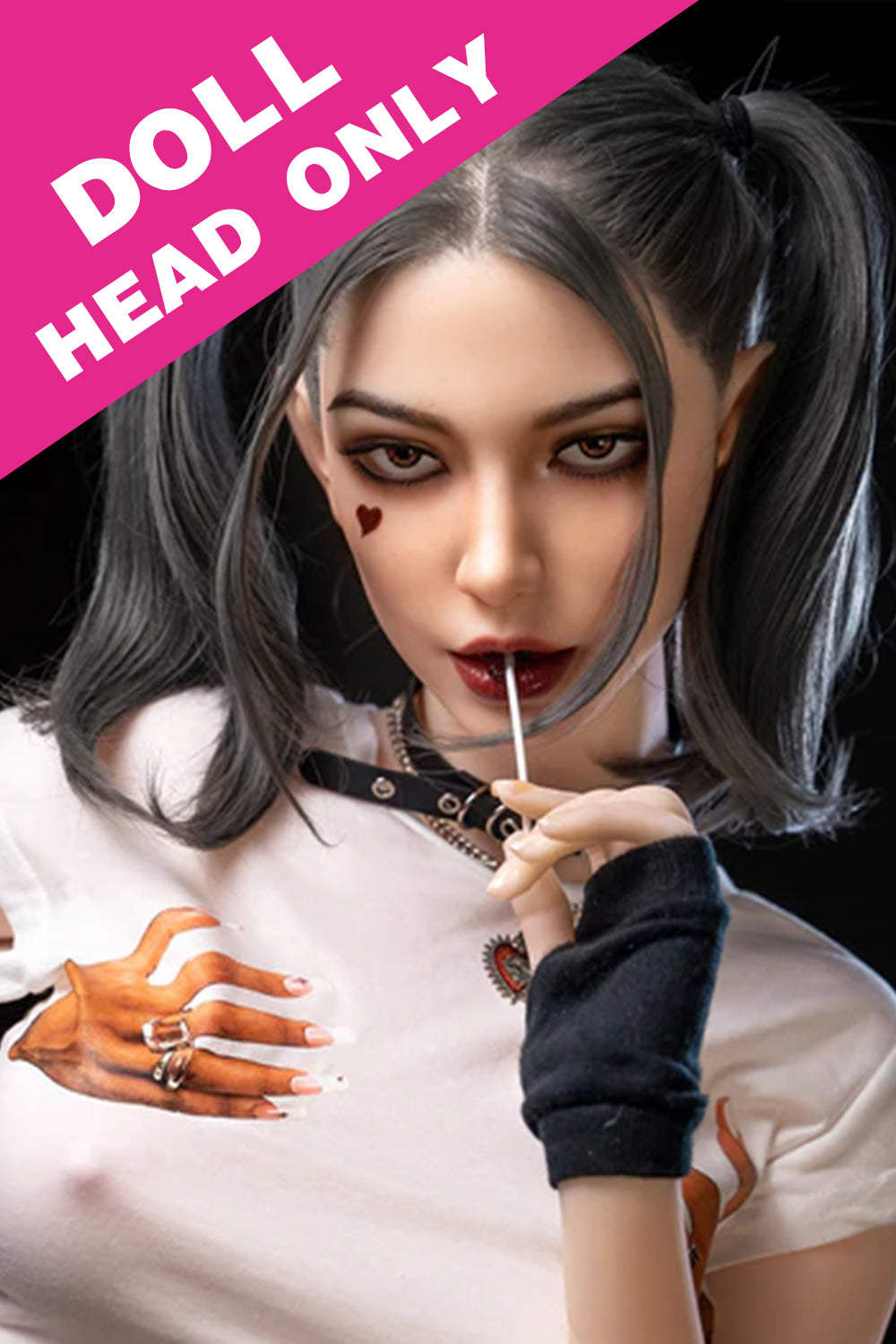 Soft Silicone #M7 Oral Sex Celebrity ROS Sex Doll Head Only