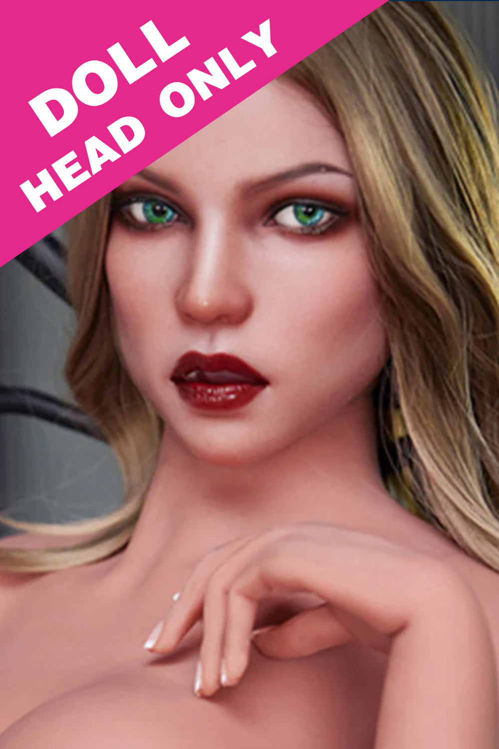 Soft Silicone #M4 Oral Sex Head Adult ROS Sex Doll Head Only