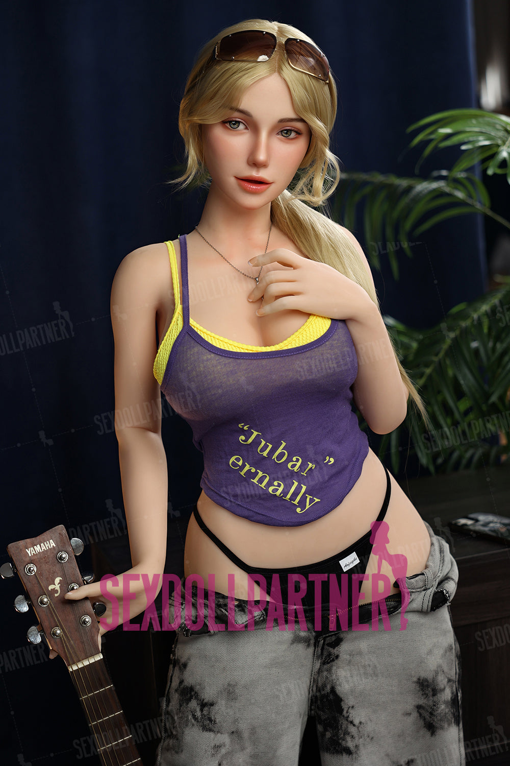 US Stock - RIDMII Unique Design Nyx 5ft38/ 164cm 1129E ROS Silicone Head TPE Body Blonde Girl Realistic Blowjob Sex Doll Free 2nd Head