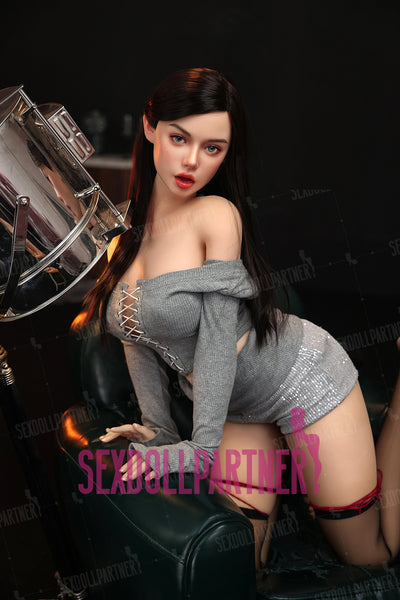 US Stock - RIDMII Unique Design Fiora 5ft38/ 164cm 1130E Movable Jaw Silicone Head TPE Body Hot Girl Real-looking Blowjob Sex Doll  Free 2nd Head