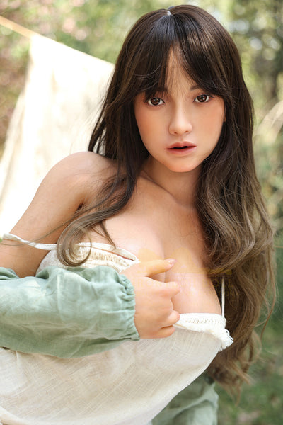 Irontechdoll Alethea 5ft48 /167cm S37 ROS Head Full Silicone Cute Asian Realistic Young Sex Doll For Blowjob
