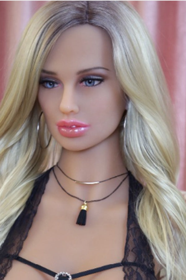 US Stock -  SexDollPartner 157cm TPE Blonde Sex Doll Head Only #134 Head