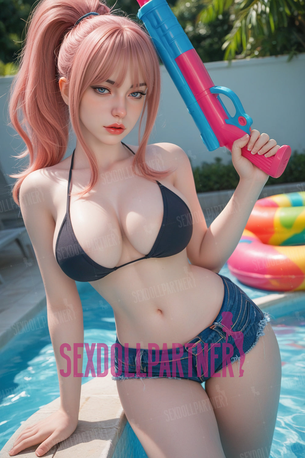 US Stock - Sebastiane Plus 5ft38/ 164cm M5 Full Silicone Real-looking Blowjob Lovely Adult Sex Doll For Men