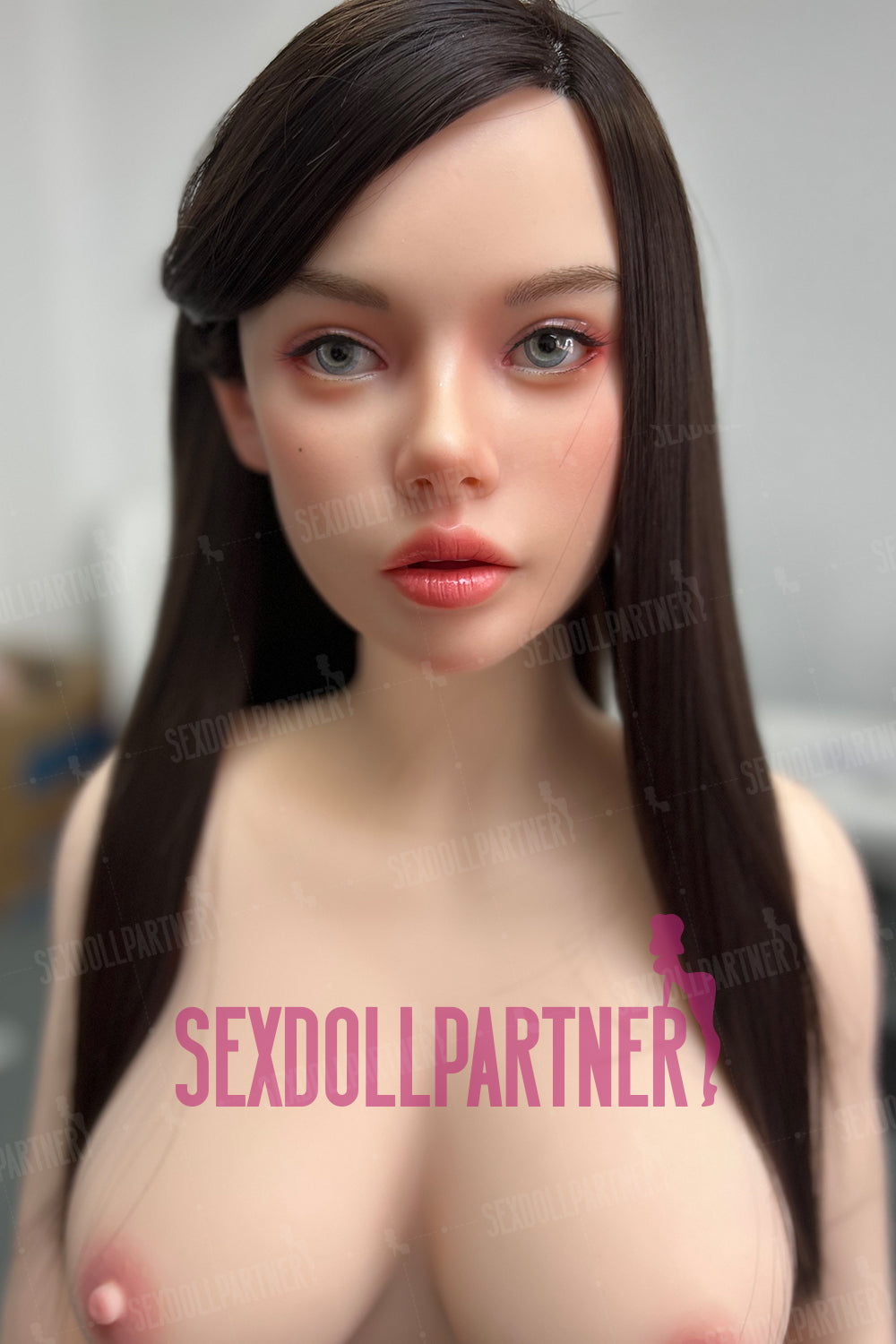 US Stock - RIDMII Unique Design Fiora 5ft38/ 164cm 1130E Movable Jaw Silicone Head TPE Body Hot Girl Real-looking Blowjob Sex Doll  Free 2nd Head