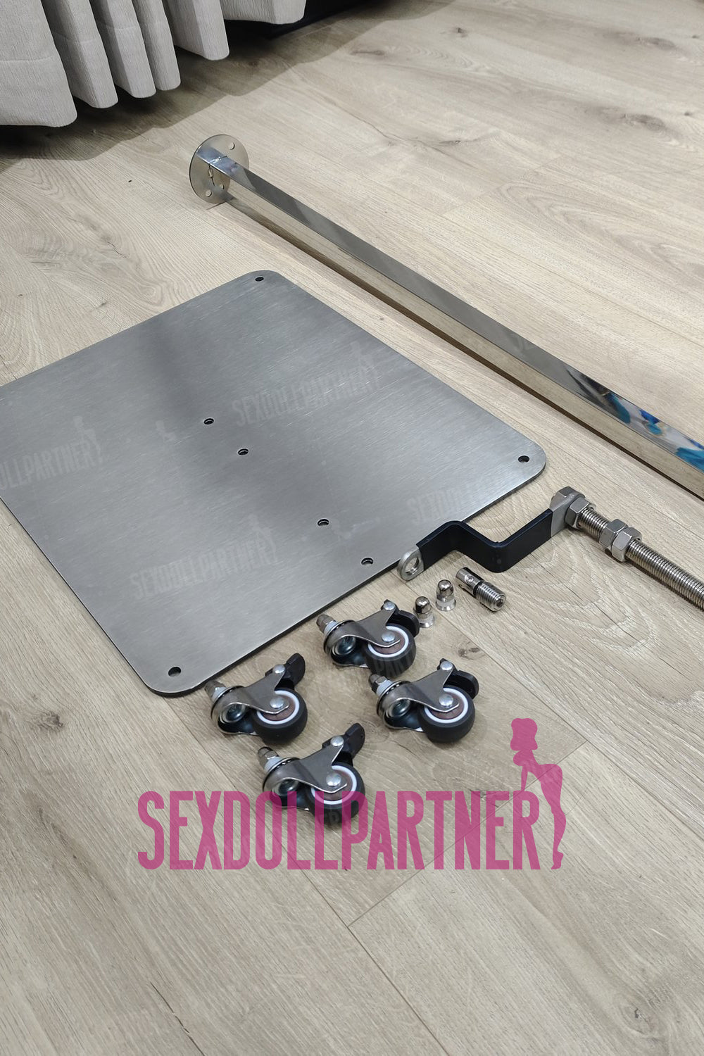 3 In 1 Premium Sex Doll Stand Hanging Real-life Adult Love Doll With Wheels For Display & Storage