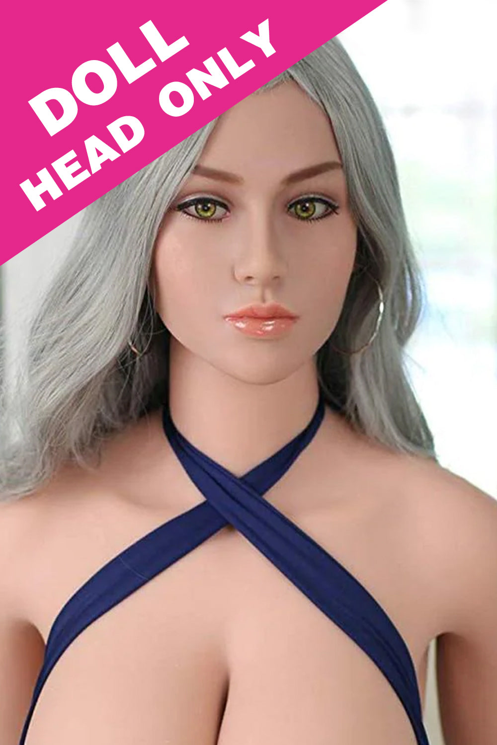#017-N TPE Realistic Beautiful Sex Doll (Head Only)
