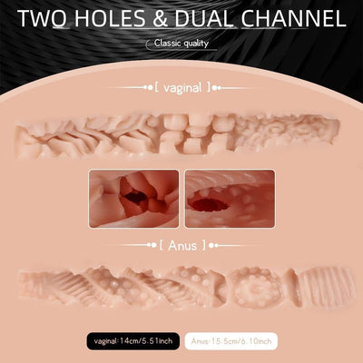 EU Stock - TPE 20.2 lbs/9.2kg Realistic Women Half Body Sex Doll Torso With Vagina Sucking Function