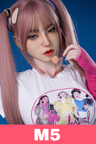 Soft Silicone #M5 Oral Sex Head Asian ROS Sex Doll Head Only