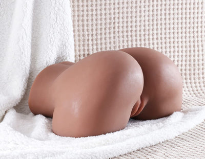 EU Stock - TPE 33 lbs/15kg Dark Tanned Real Size Big Ass Best Sex Doll Torso For Men