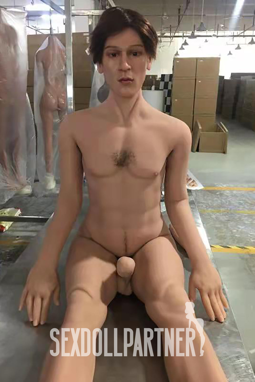 Allen 5ft58 / 170cm #180 Silicone Head + TPE Body Lifelike Male Adult Sex Doll