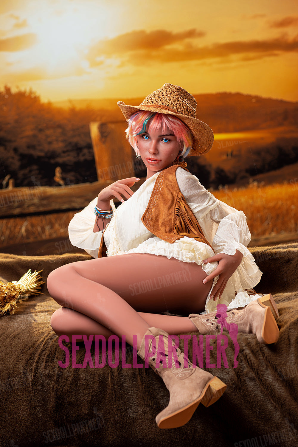 US Stock - YAMIEE Millie Unique Design SNK32 5ft34/ 163cm ROS Head TPE Body Ultra Realistic Sex Doll For Blowjob Free 2nd Head