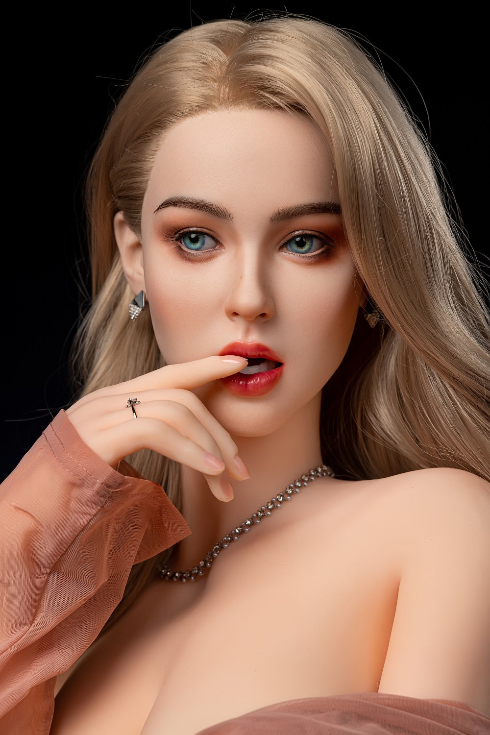 US Stock - YAMIEE Unique Design Suki 5ft35/ 163cm SNK20 Oral Sex Silicone Head TPE Body Big Ass Blonde Sex Doll
