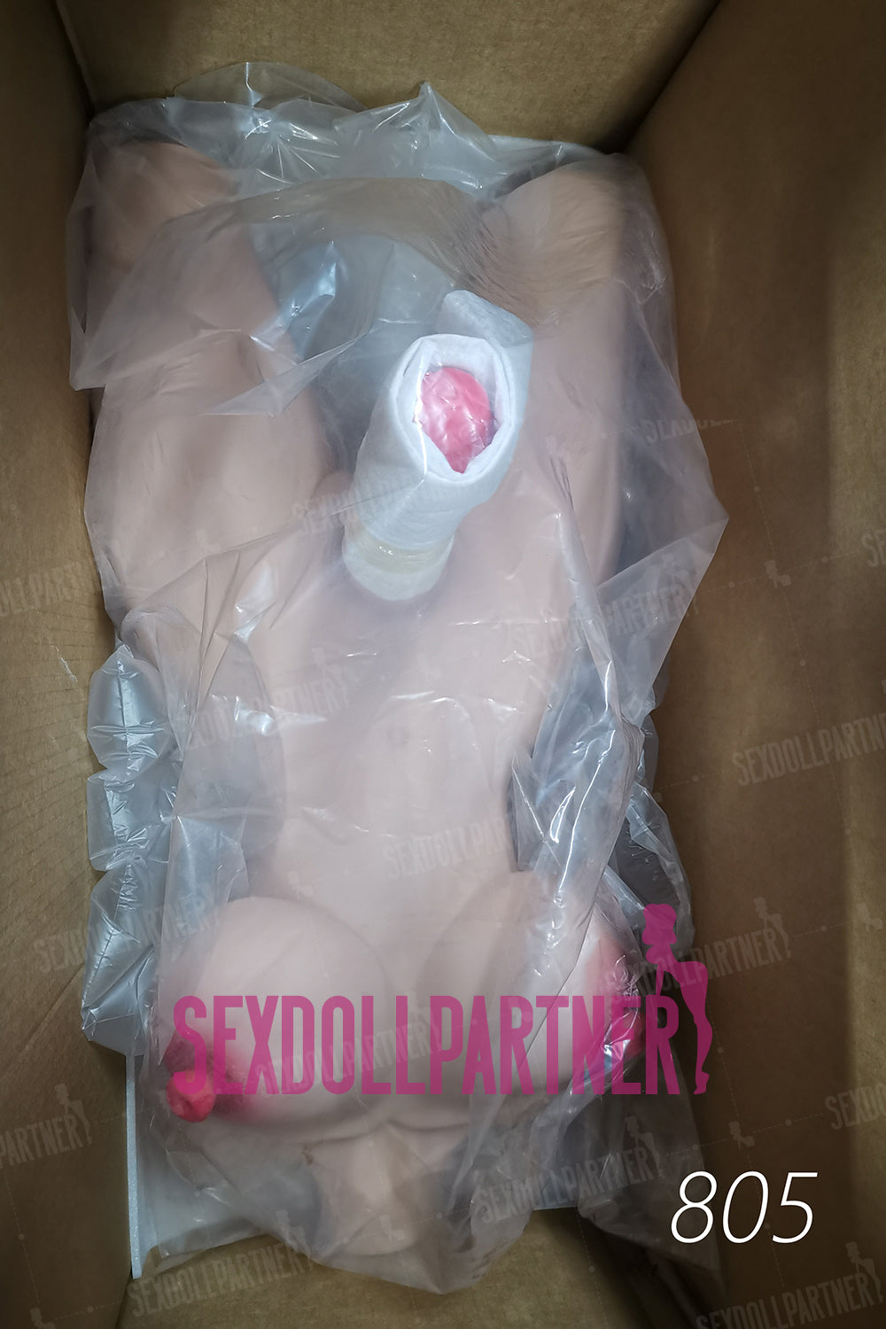 US Stock - Jewel TPE Best BBW Shemale Sex Doll Torso With A Super Long Dildo