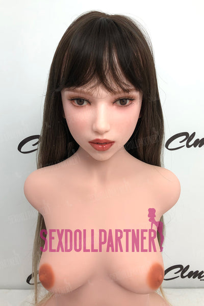 US Stock - Climax Aida #877 ROS Head TPE Torso Small Boobs Blonde Girl Female Half Body Sex Doll