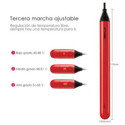 3 modes waterproof heating rod with quick heating and USB plug charging