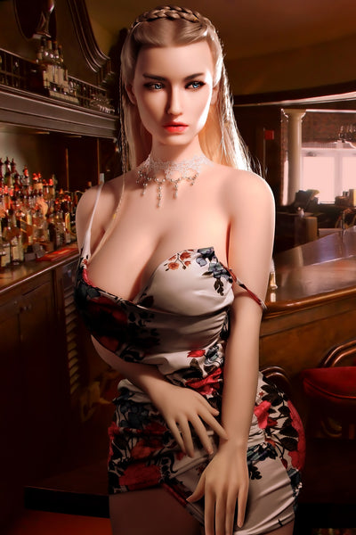 RIDMII Joanna Unique Design Silicone Head TPE Body Blonde Big Ass lifelike Sex Doll