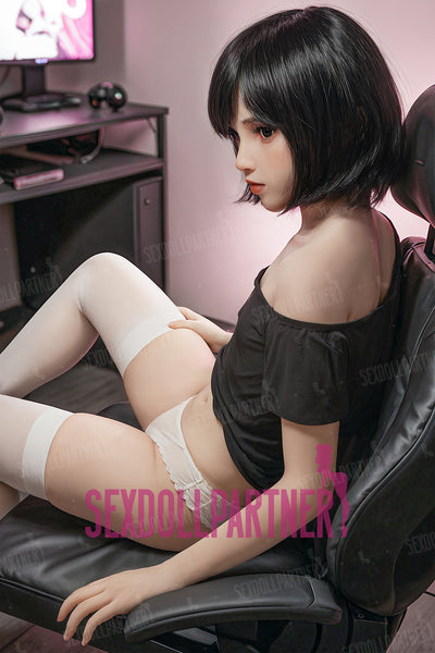 Alaska 5ft18 /158cm #211 Head TPE Full Size Cute Girl Flat Chested Sex Doll for Man
