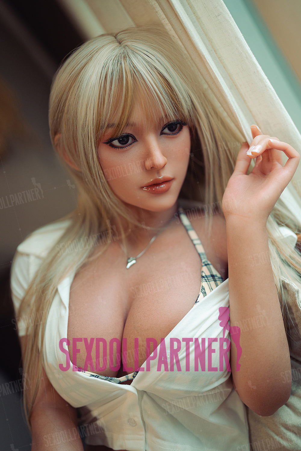 US Stock - Addie 5ft25 / 160cm #290 Full Silicon Premium Hot Realistic Blonde Sex Doll Free 2nd Head
